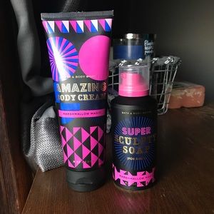 Bath and body works cream and soap